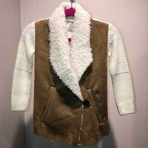 Sherpa/Suede toddler jacket